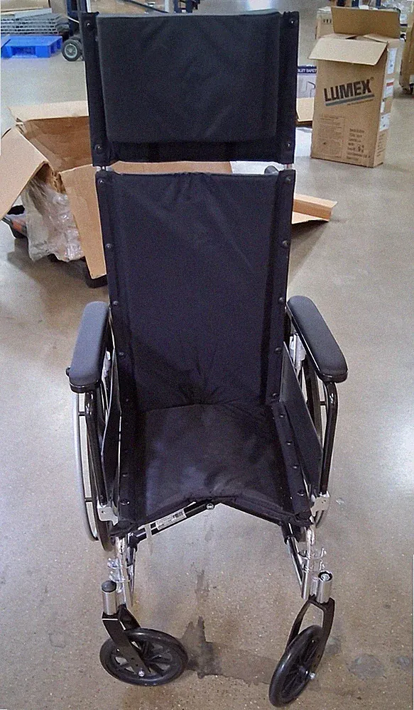 Drive Medical Viper Plus GT Reclining Wheelchair 16" Seat Detachable Arms