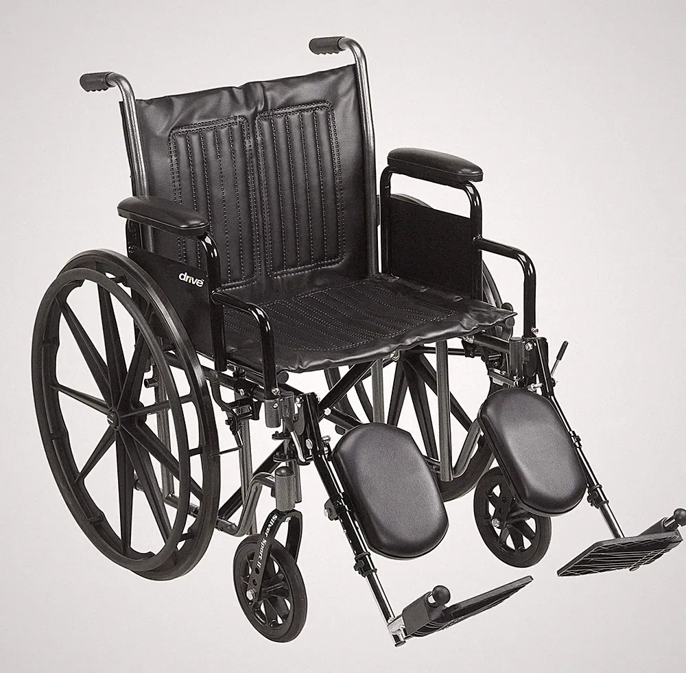 Elderly Care Transport Wheelchair - Drive Medical 20 Full Reclining