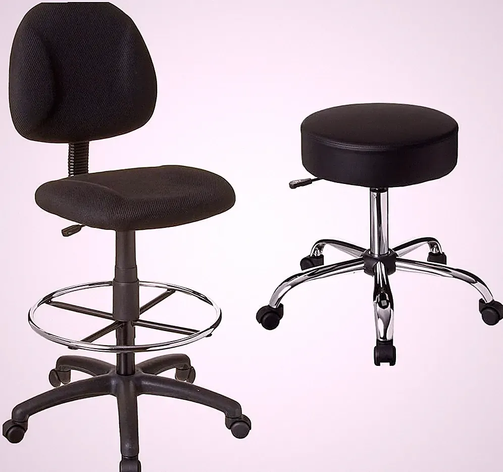 Ergonomic Drafting Chair & Medical Spa Stool Bundle for Ultimate Comfort