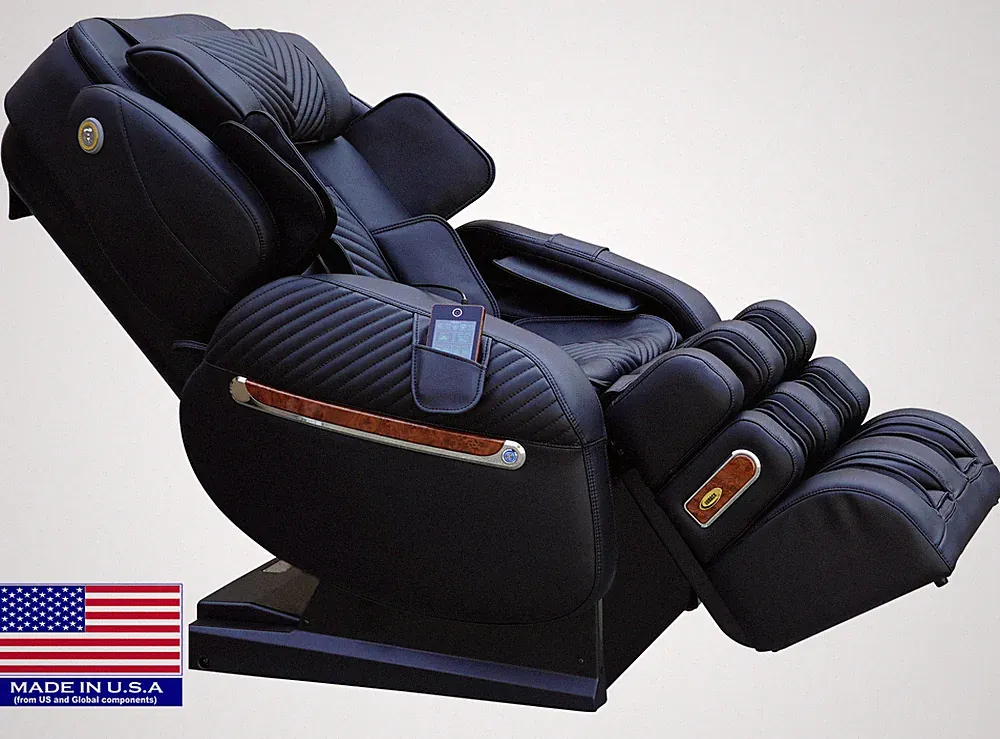 Luraco i9 Max Special Edition Split L-Track EZ-Entry Medical Massage Chair Black