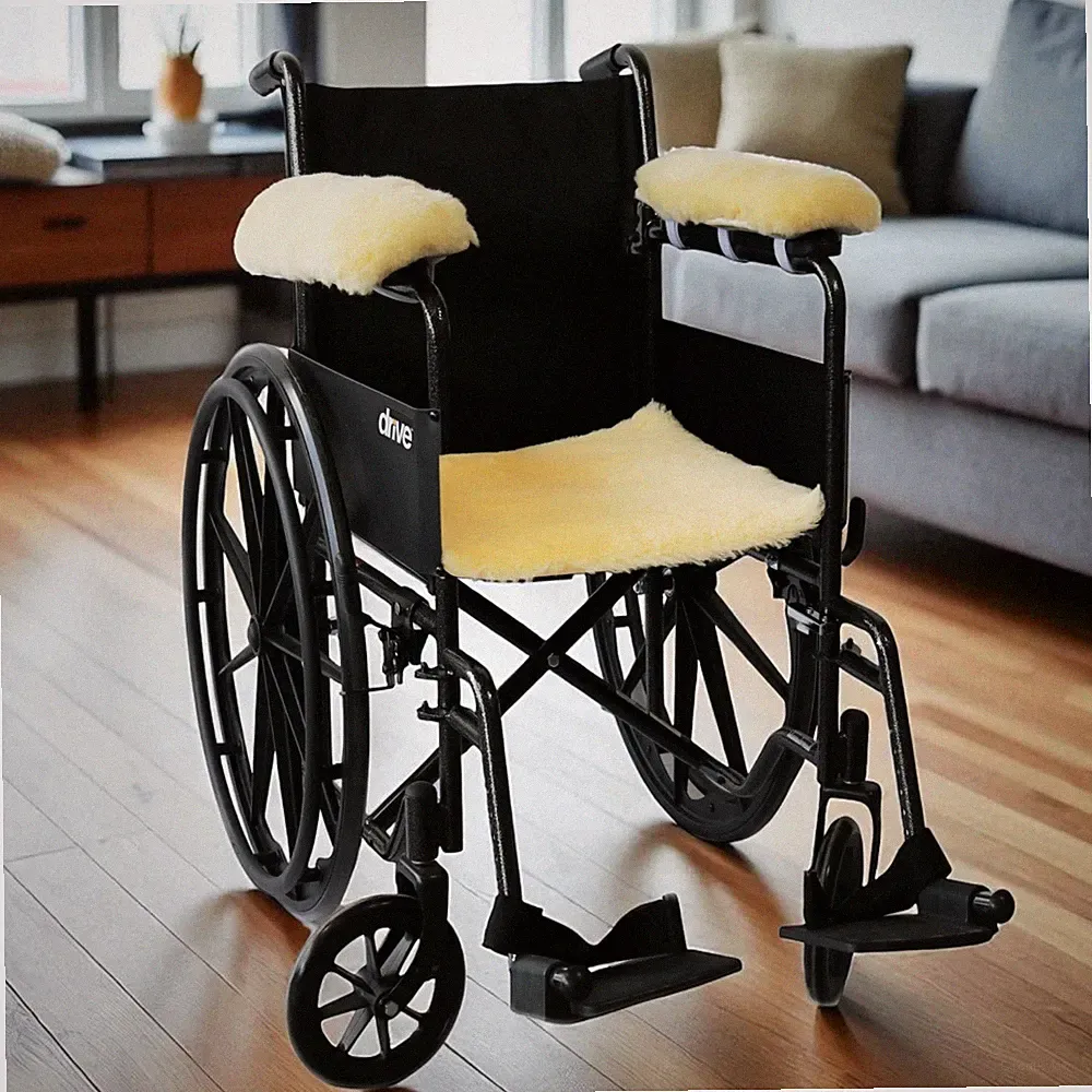Medical Sheepskin Chair Pad | Sheepskin wheelchair Seat Pad