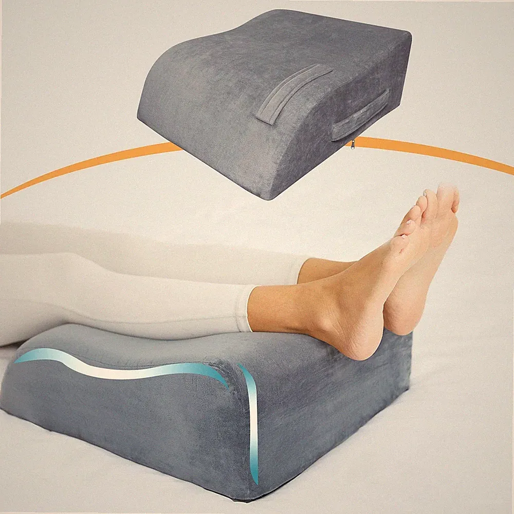 MORTGO Leg Elevation Pillows, 8 Leg Pillows for Sleeping, Memory Foam Wedge P...