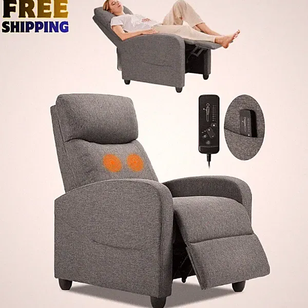 New Listing Massage Recliner Chair for Adults, Adjustable Home Theater Seating with Lumbar S