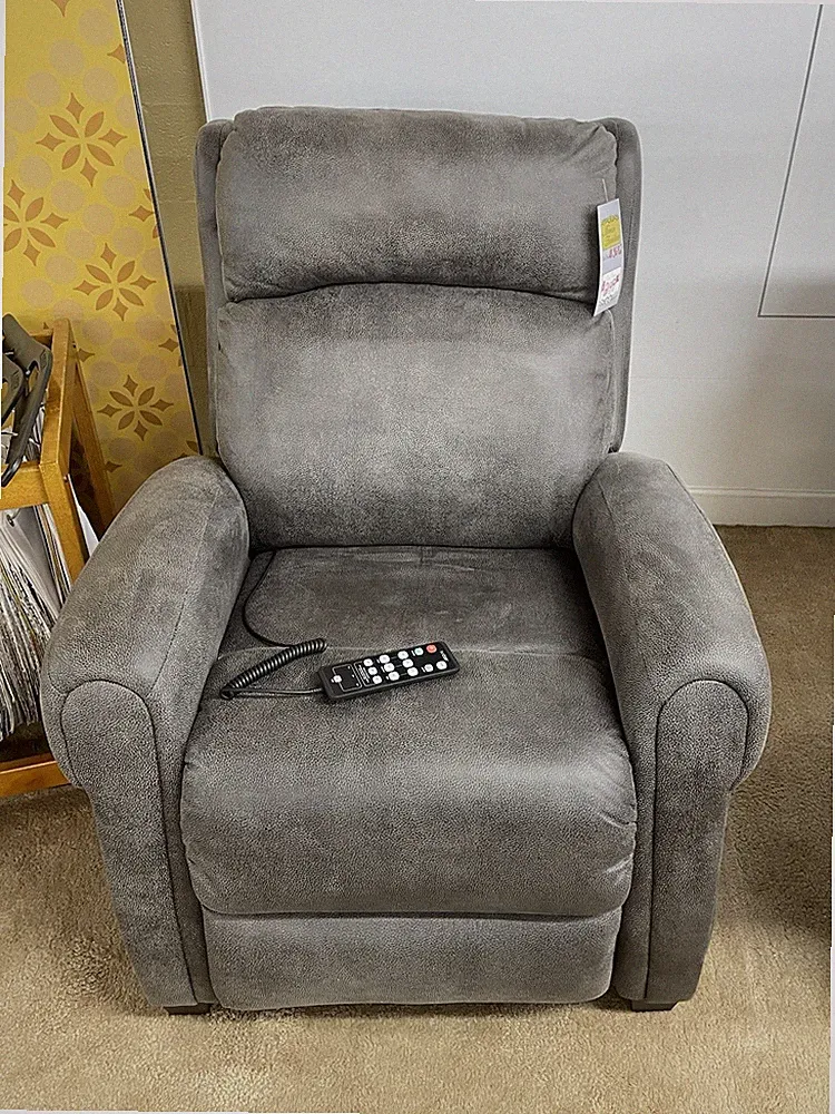 Saturn Gray Zero Gravity Massage Recliner